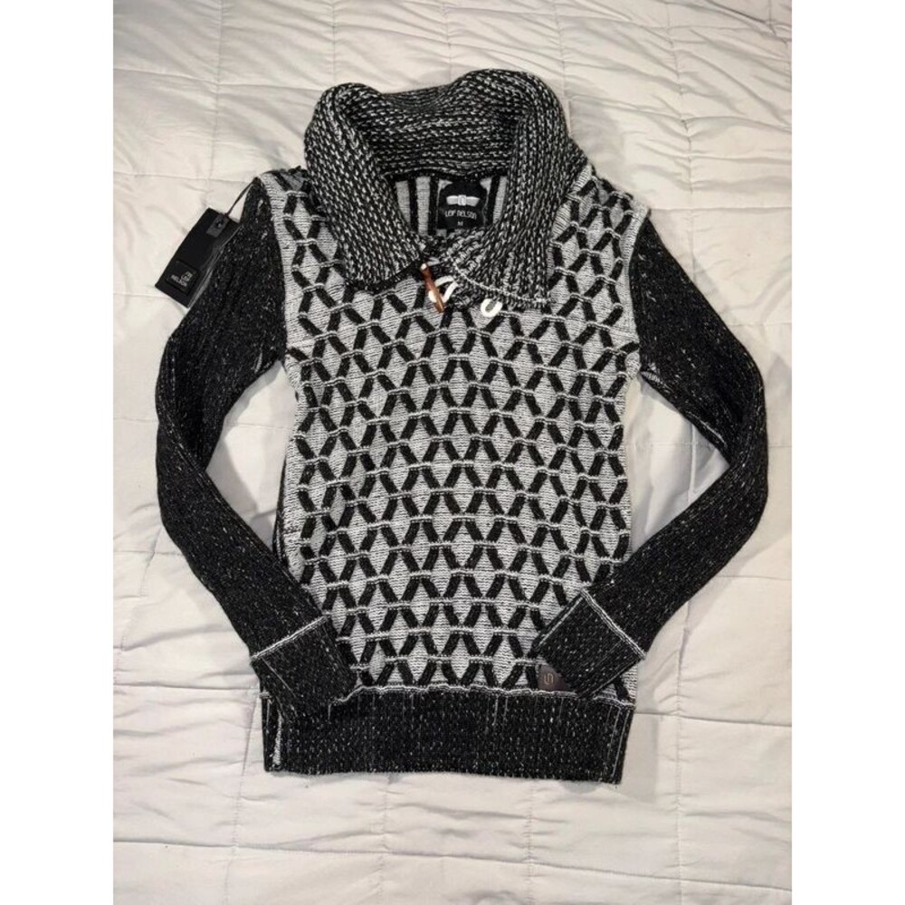 Nwt Leif Nelson Men’s Knitted Pullover Sz Med
